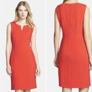Hugo Boss Daladi Red Midi Dress (Hibiscus)
